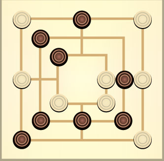 ナインメンズモリス:Nine Mens Morris